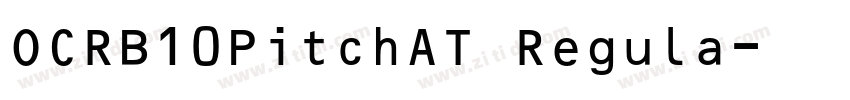 OCRB10PitchAT Regula字体转换